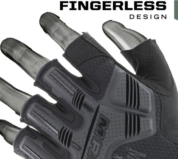 Mechanix Wear MPact Fingerless Tactical Impact Gloves X Large Black-1