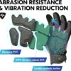 Vgo Heavy Duty Leather Work Gloves Women Impact Protection Purple-3