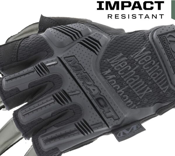 Mechanix Wear MPact Fingerless Tactical Impact Gloves Black Medium-2