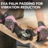 Vgo Heavy Duty Leather Work Gloves Women Impact Protection Purple-4